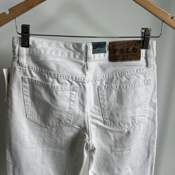 Polo Ralph Lauren Slim 381 White Jeans Boys sz 14 Denim NWT Preppy Pants - Picture 5 of 7
